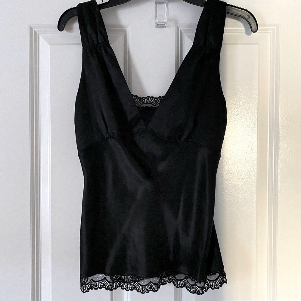Kenneth Cole Silk Lace Blouse Top